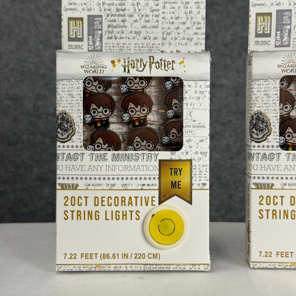 Harry Potter 20ct Decorative String Lights Set of 2 Wizarding World LED‎ 7.22ft